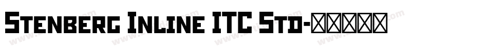 Stenberg Inline ITC Std字体转换